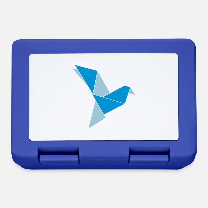 origami oiseau - Boîte à goûter - bleu royal