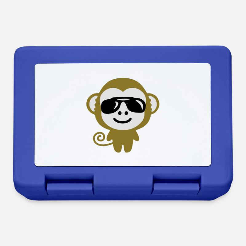 monkey_suglasses - Boîte à goûter - bleu royal