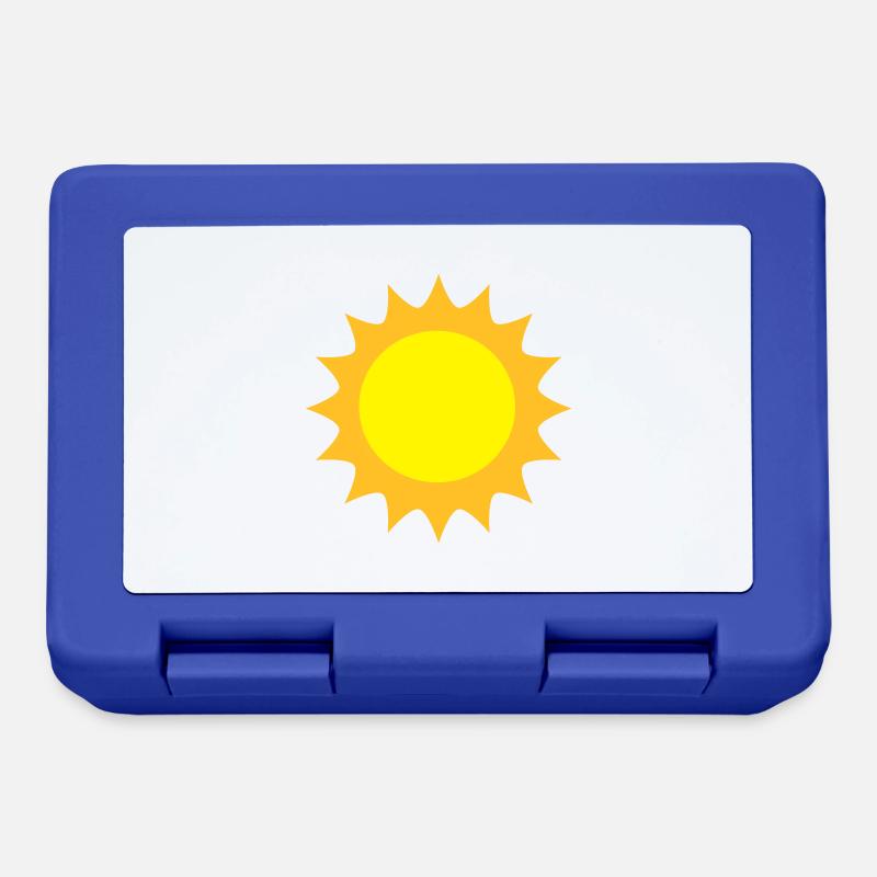 Sonne - Brotdose - Royalblau