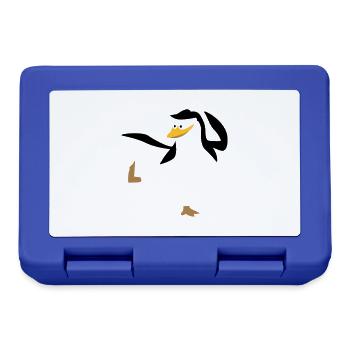 Pinguin macht Karate Sport - Brotdose - Royalblau - Vorne