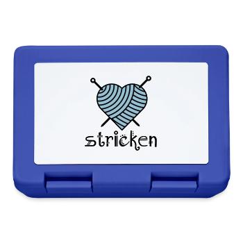 Stricklies'l - Brotdose - Royalblau - Vorne
