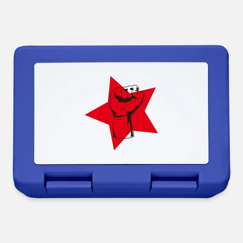 Cooles Rote Kommunist Faust Hand Protest Geschenk - Brotdose - Royalblau
