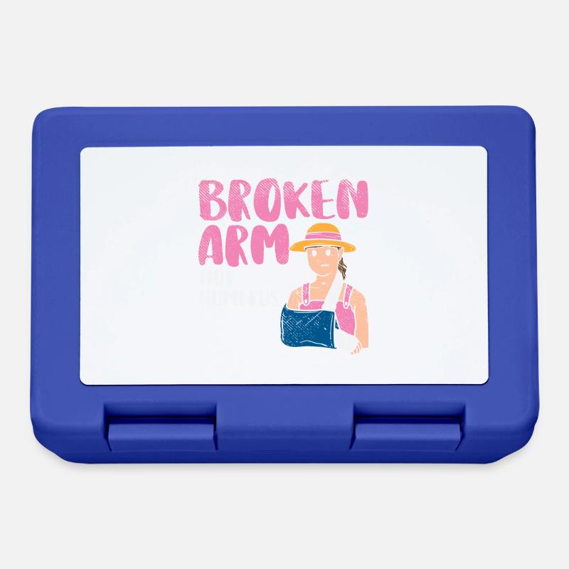 Broken Arm Not Humerus - Lunchbox - royal blue