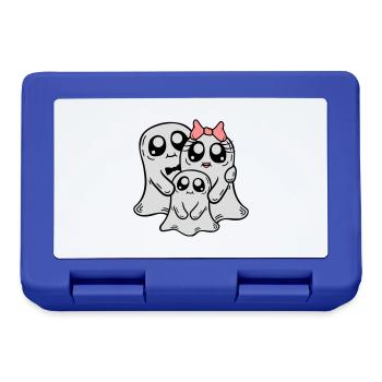 Child Parents Ghosts Couple - Lunchbox - royal blue - Front