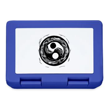 Yin Yang Signe Symbole Paix Bonheur Vecteur 9 - Boîte à goûter - bleu royal - Devant