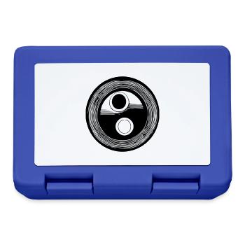 Yin Yang Signe Symbole Paix Bonheur Vecteur 12 - Boîte à goûter - bleu royal - Devant