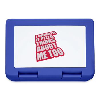 pizza thinks about me - Brotdose - Royalblau - Vorne