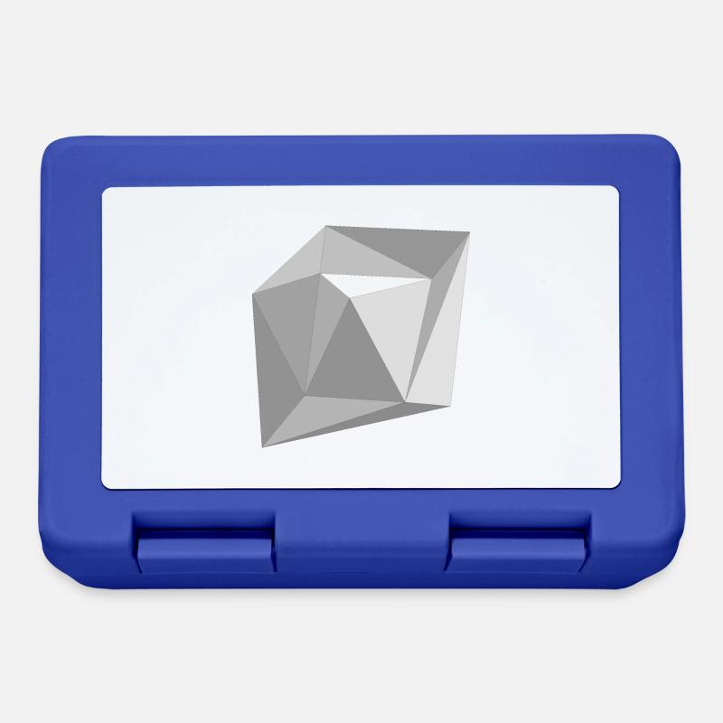 Grey Triangles - Brotdose - Royalblau