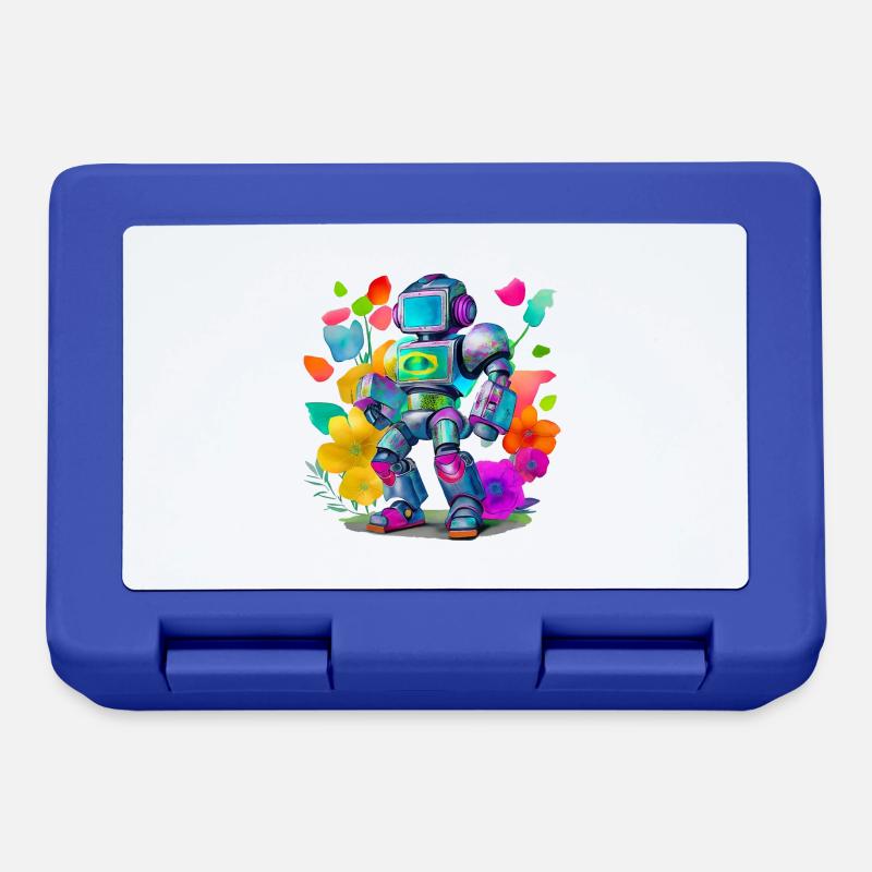 Robot - Brotdose - Royalblau