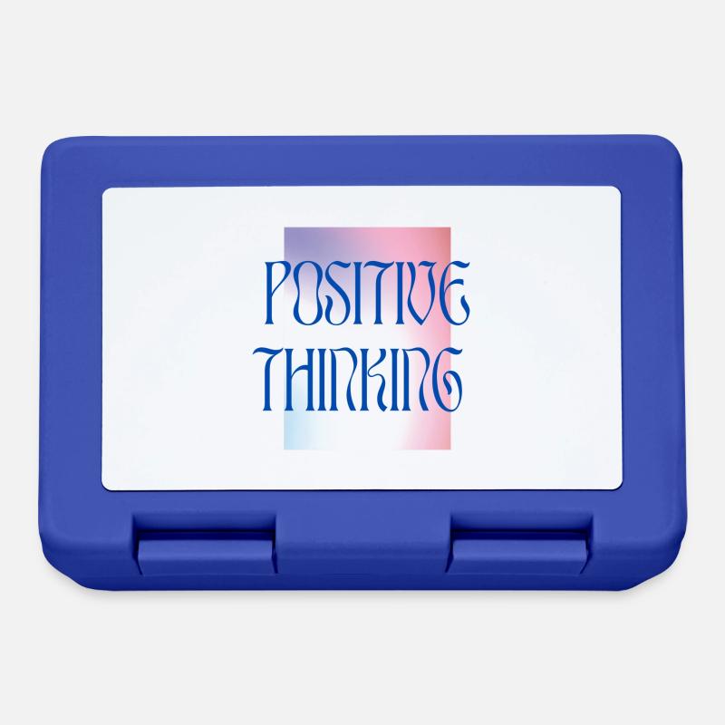 Pensée positive - Coloré - Boîte à goûter - bleu royal