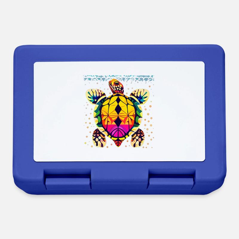 Tortue - Boîte à goûter - bleu royal