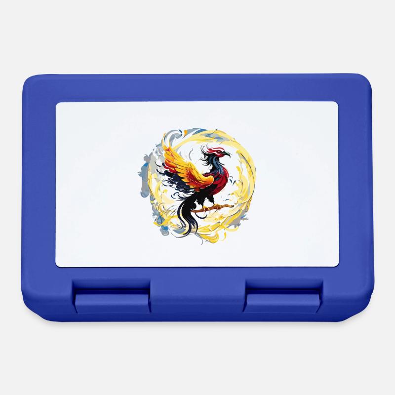 Blazing Phoenix (Artwork Collection) - Lunchbox - royal blue