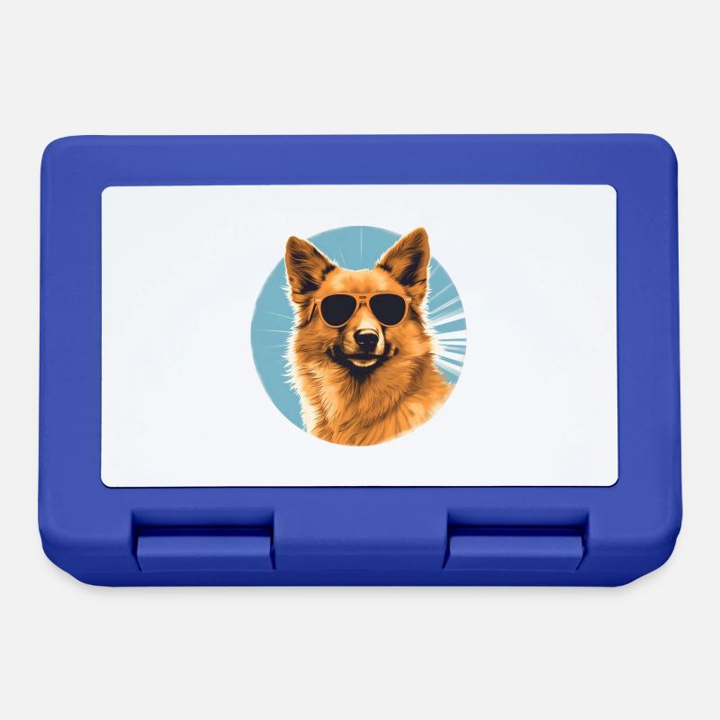 Finnish Spitz - Lunchbox - royal blue