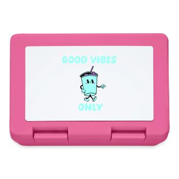 drink cartoon vibes - Brotdose - Pink - Vorne
