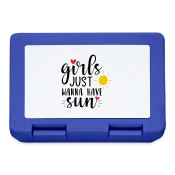 girls just want to have sun - Lunchbox - royal blue - Front