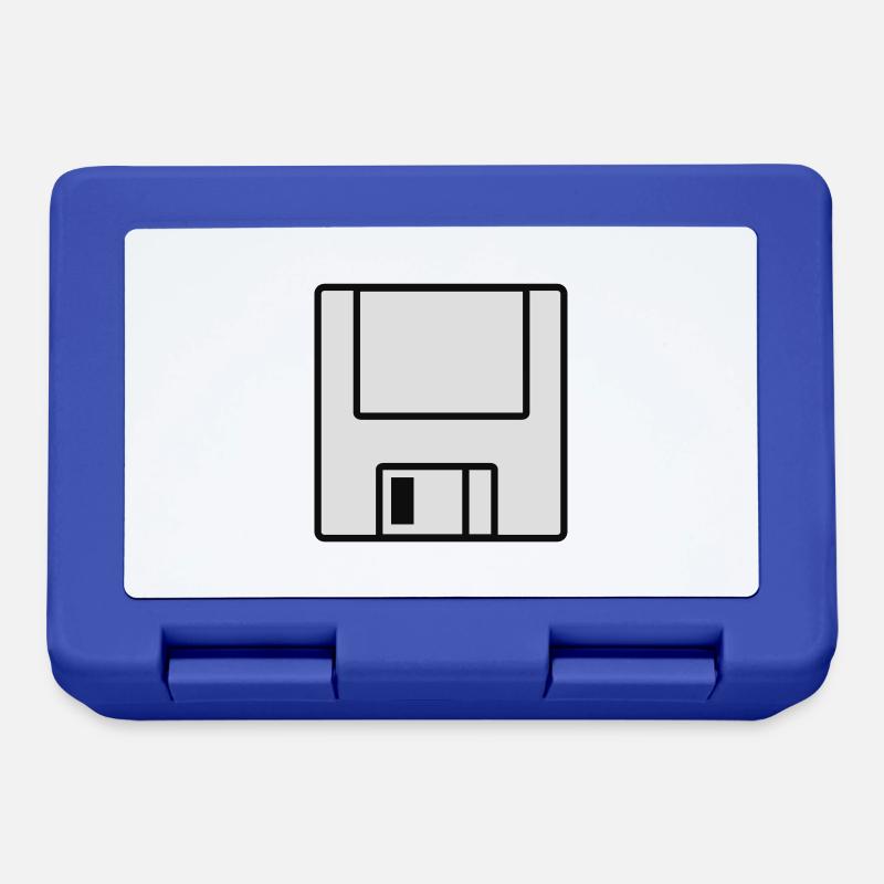 Computer-Diskette - Brotdose - Royalblau