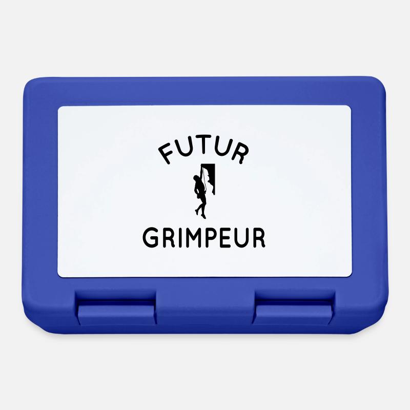 Futur grimpeur - Idée cadeau - Escalade - Boîte à goûter - bleu royal