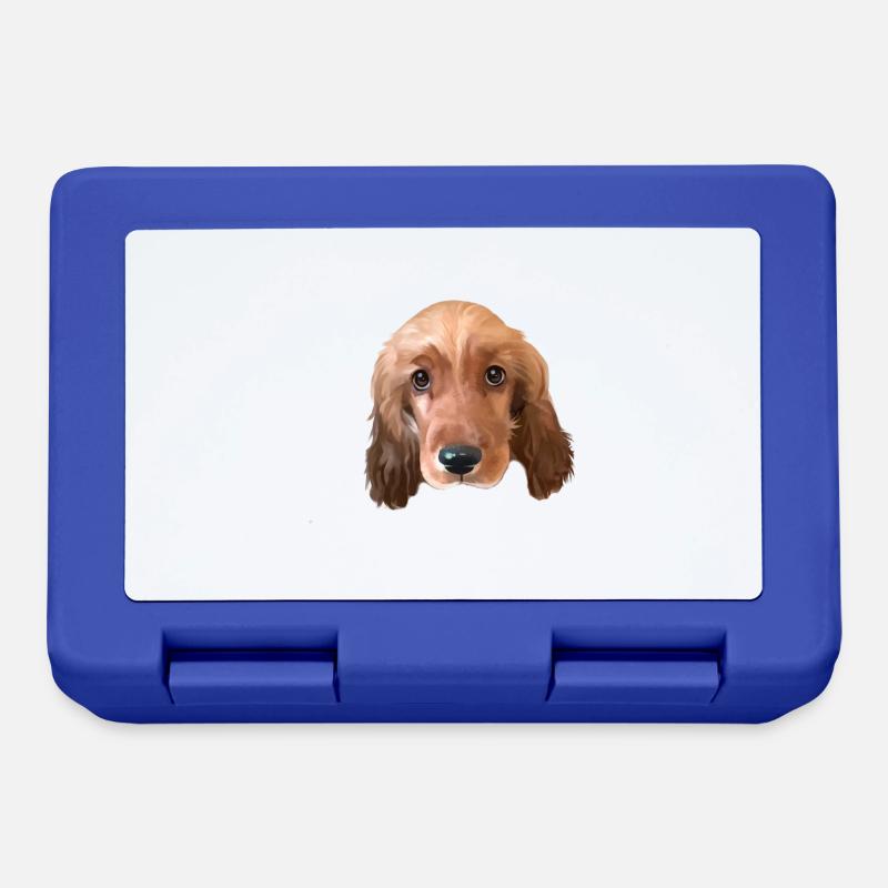Chien Cocker Spaniel - Boîte à goûter - bleu royal