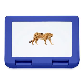 Guépard Voir Afrique Animaux Chats - Boîte à goûter - bleu royal - Devant