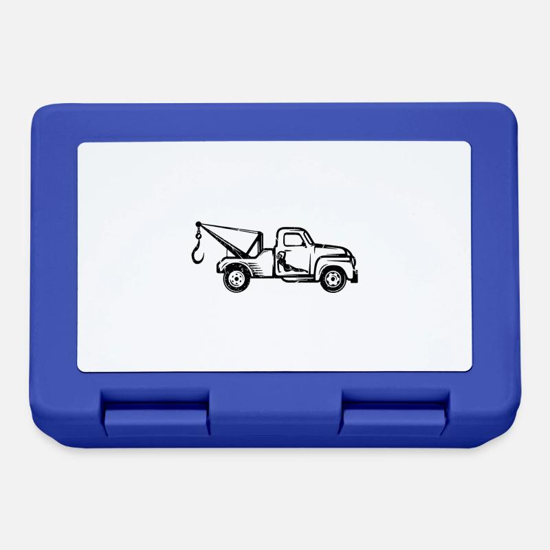 Abschlepper Abschleppwagen Abschleppdienst - Brotdose - Royalblau