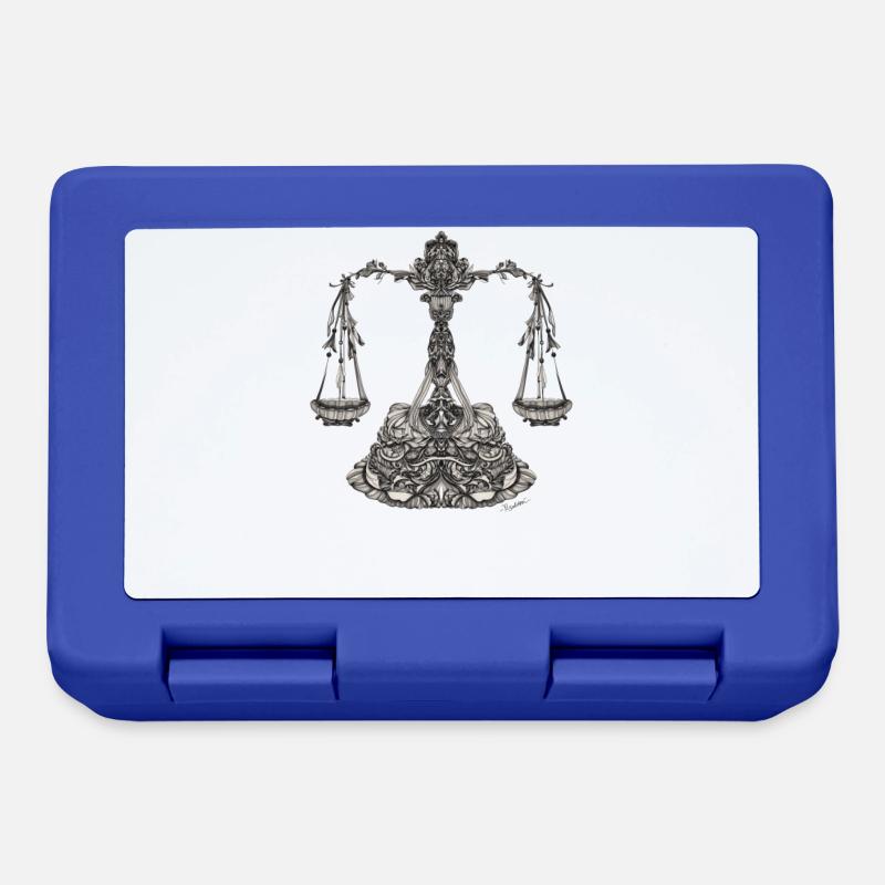 Waage Sternzeichen - Brotdose - Royalblau