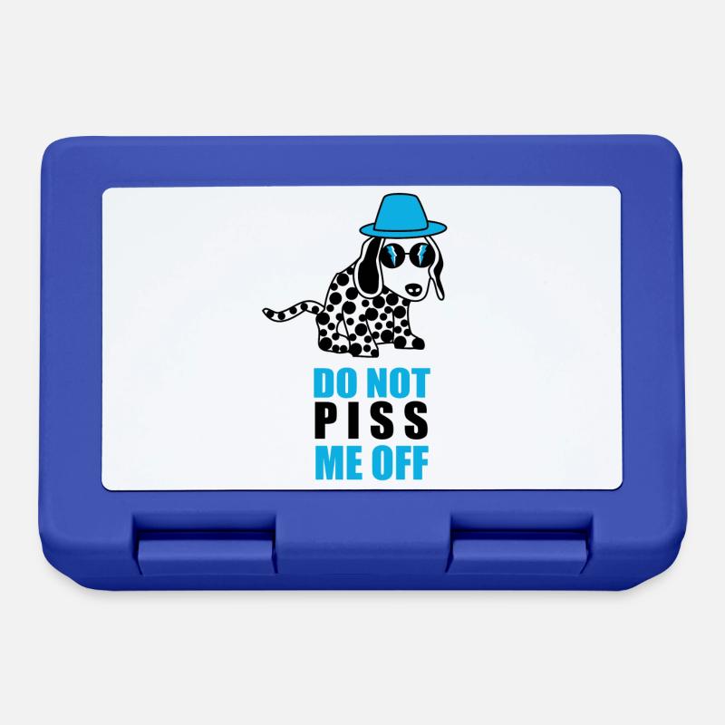 Piss mich weg MIT - Brotdose - Royalblau