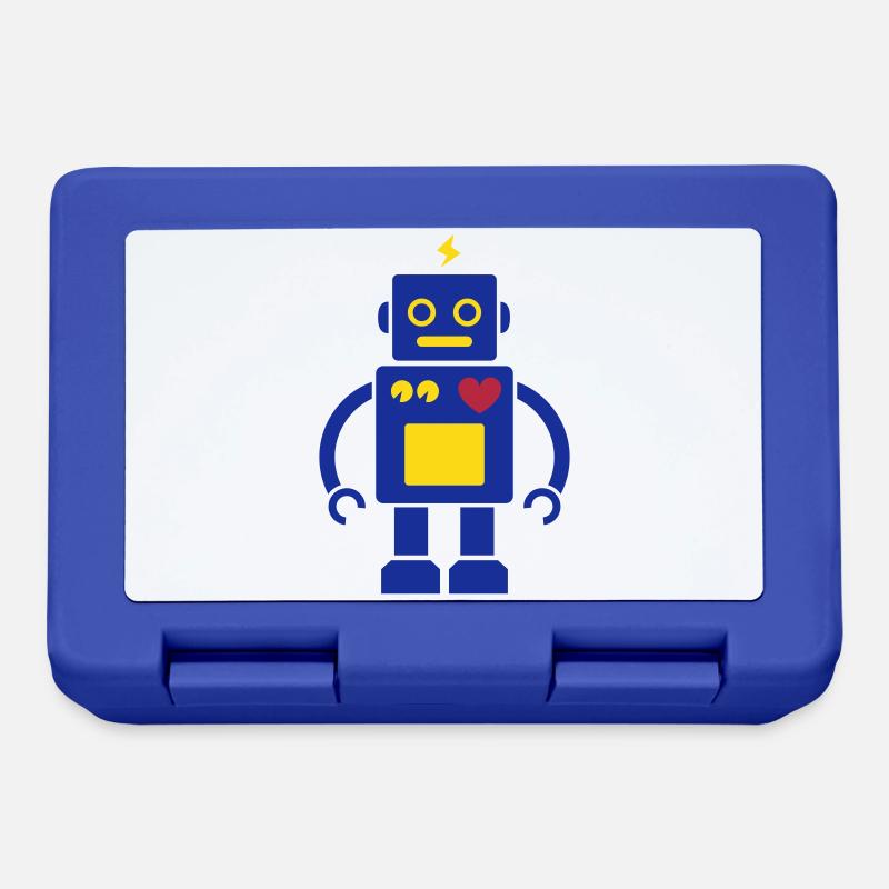 Roboter / Robot #2_3c - Brotdose - Royalblau