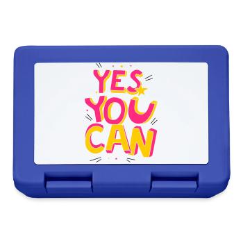 Yes you can - Brotdose - Royalblau - Vorne