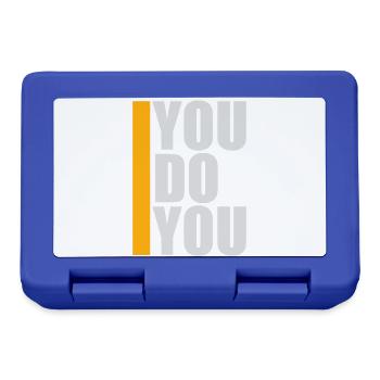 You Do You Funny Self-Confidence Freedom Logo - Lunchbox - royal blue - Front