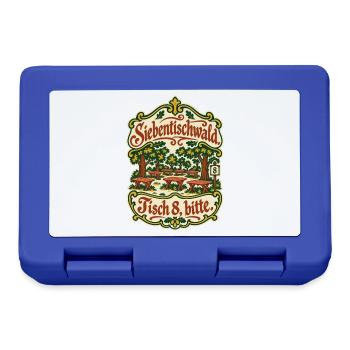 Siebentischwald Tisch 8 bitte - Brotdose - Royalblau - Vorne