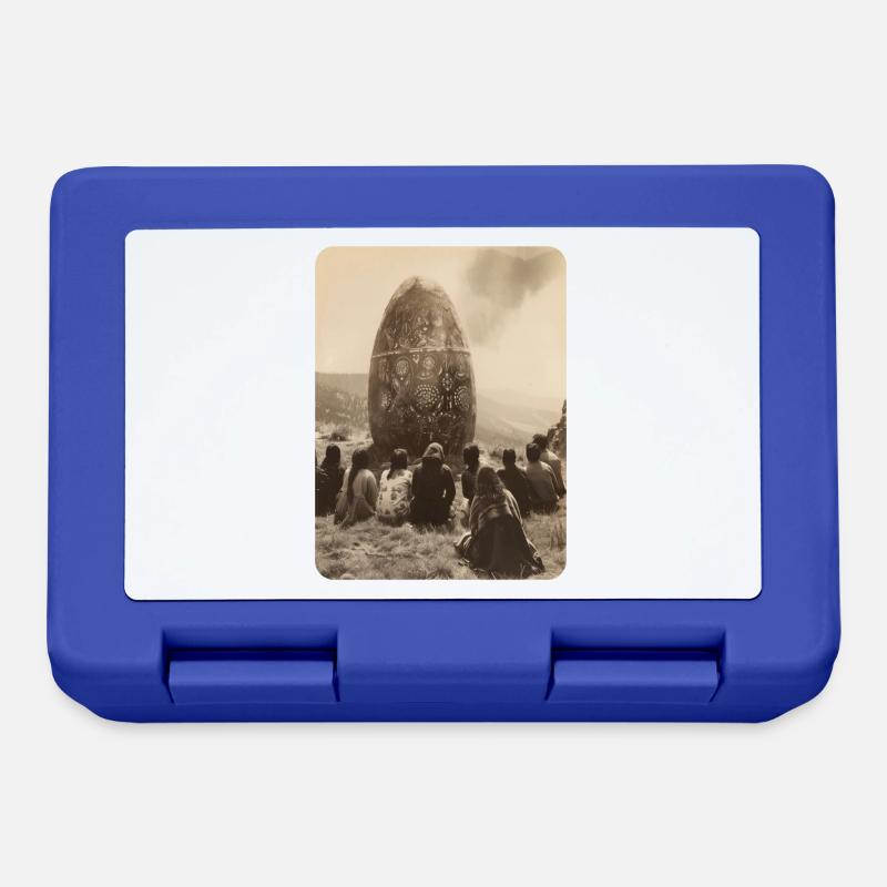 praise the egg monolith - Lunchbox - royal blue