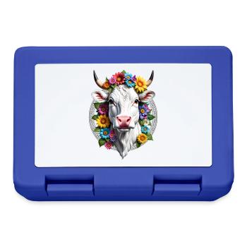 VACHE FLEURIE - Boîte à goûter - bleu royal - Devant