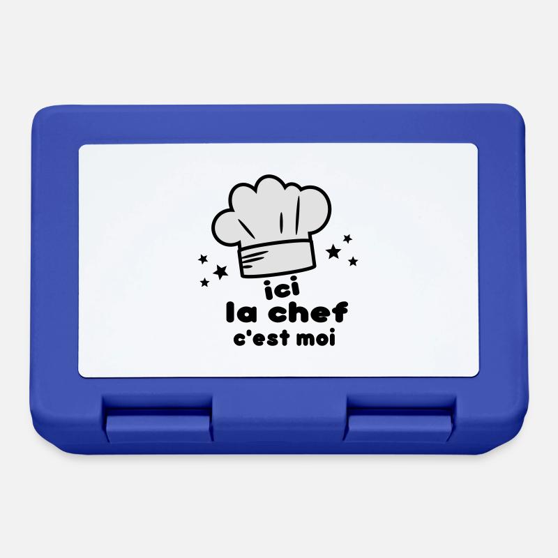 c'est moi(la chef) - Boîte à goûter - bleu royal
