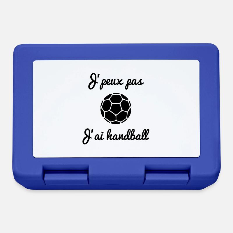 j'peux pas j'ai handball - Boîte à goûter - bleu royal