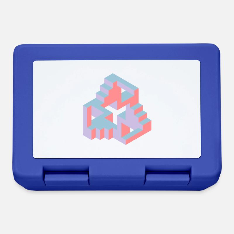 Impossible Figures 77B - Lunchbox - royal blue