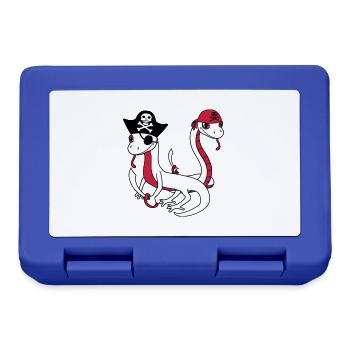 équipage amis équipe fête marin serpent pirate - Boîte à goûter - bleu royal - Devant