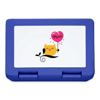 eule - owl - uhu - kauz - Mami - Mutti - 3C - Brotdose - Royalblau - Vorne