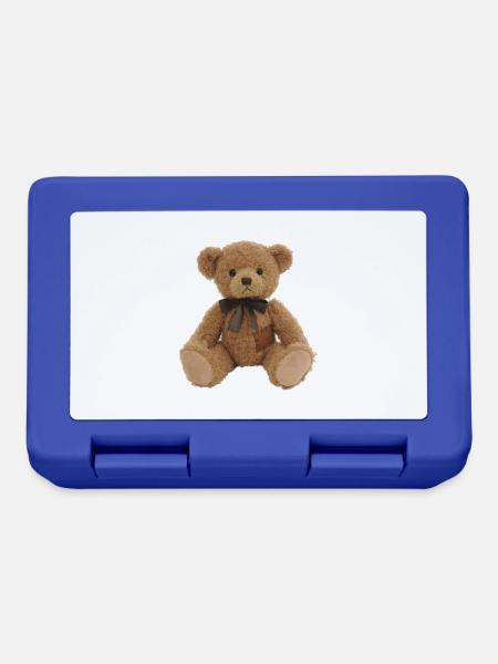 Teddybär 01 - Brotdose - Royalblau