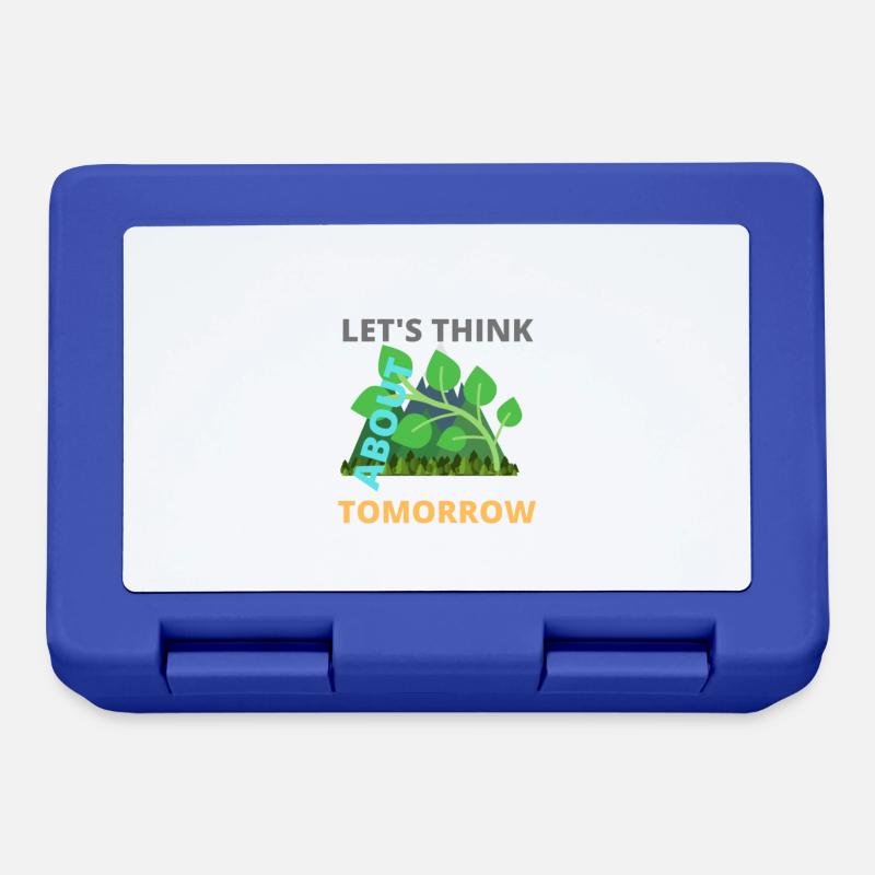 LET' S THINK ABOUT TOMORROW - Boîte à goûter - bleu royal