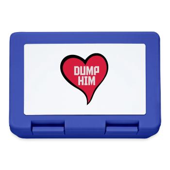 dump him quote logo - Lunchbox - royal blue - Front