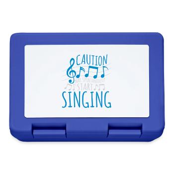 may spontaneously start singing - Brotdose - Royalblau - Vorne