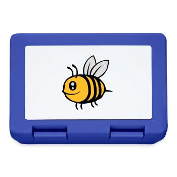 Mignonne petite abeille de dessin animé - Boîte à goûter - bleu royal - Devant