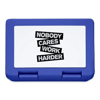 nobody cares work harder - Lunchbox - royal blue - Front