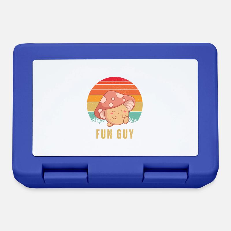 Fun Guy Retro Sunset - Lunchbox - royal blue