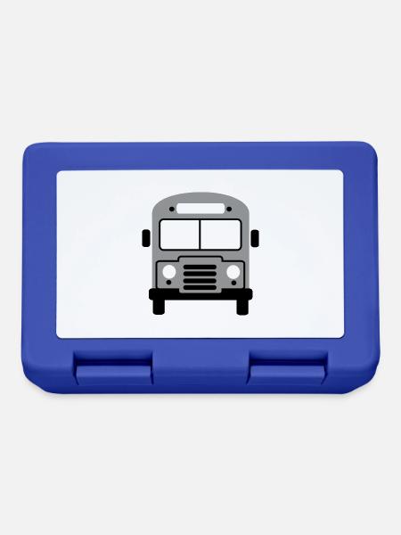 Bus - Brotdose - Royalblau