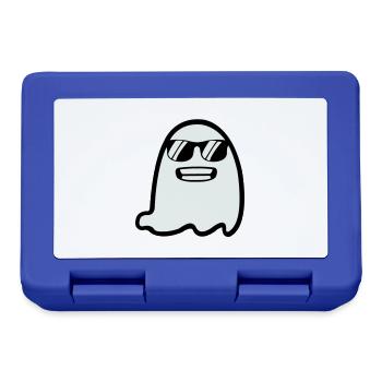 Fantôme avec des lunettes de soleil - Boîte à goûter - bleu royal - Devant