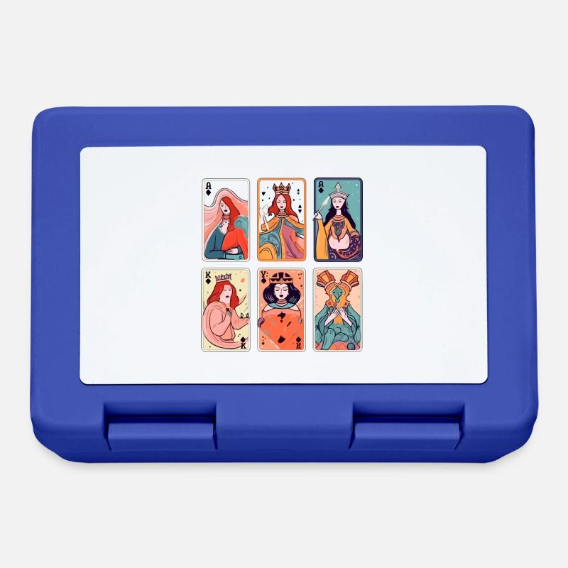 Les cartes du tarot - Boîte à goûter - bleu royal