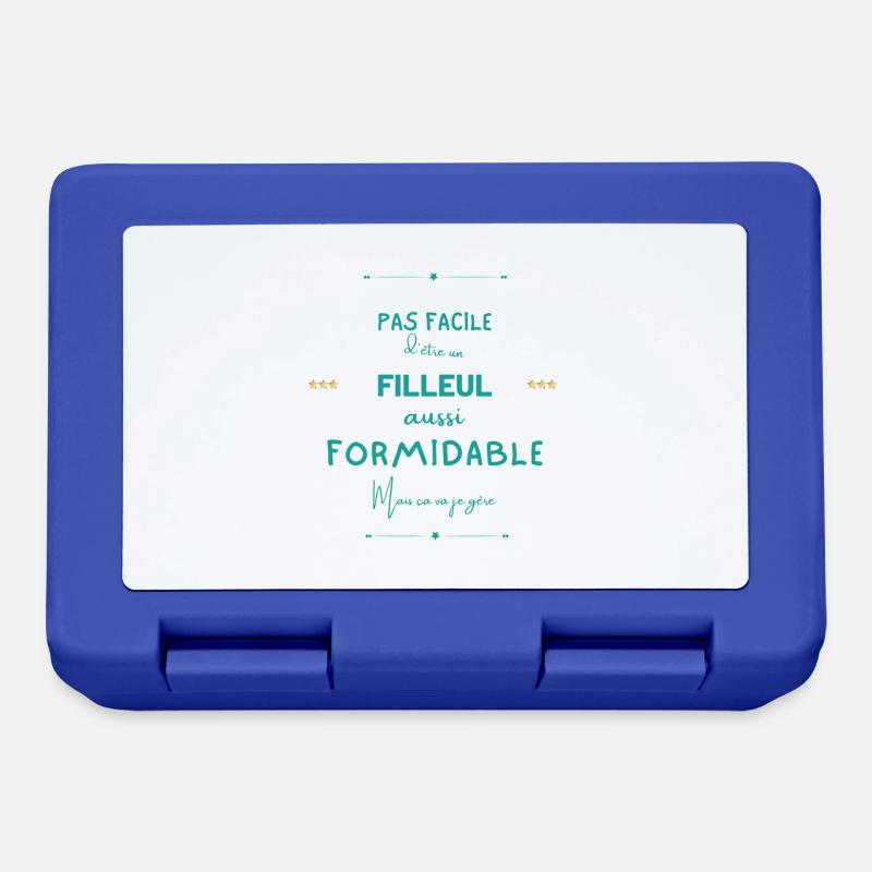 Filleul formidable mais je gère - Boîte à goûter - bleu royal