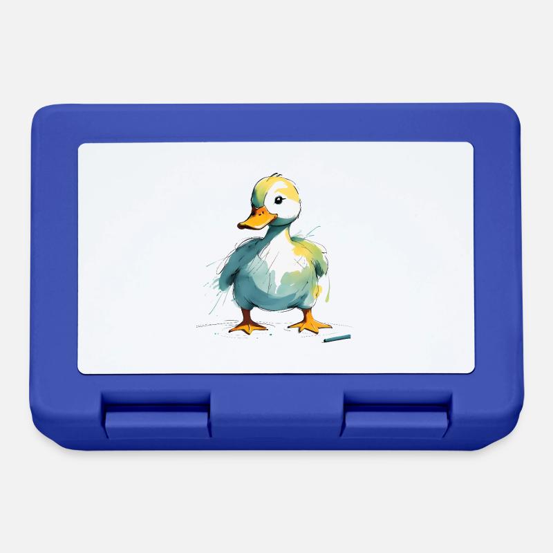 Ente - Brotdose - Royalblau