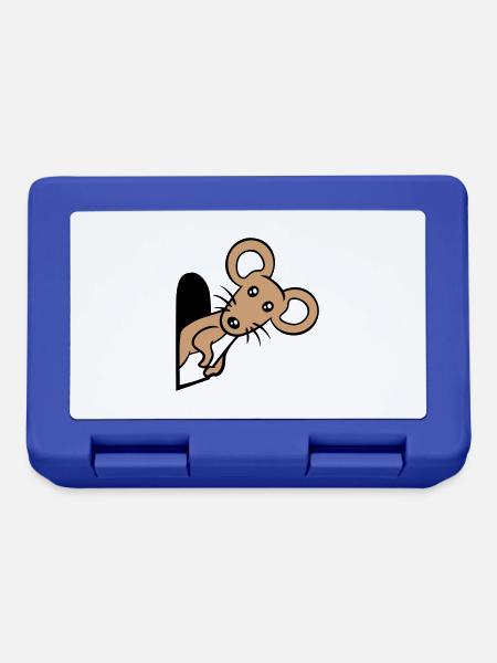 Trou de souris Trou de souris Trou de souris Peeps Mignon Drôle Bande dessinée - Boîte à goûter - bleu royal